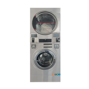 Hôtel scolaire Machine à laver à haut rendement Mécanisme de pièce de monnaie Équipement de lavage pile laveuse sécheuse blanchisserie - Product Image 6