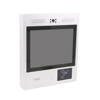 Sistema de asistencia de tiempo de control de acceso de huella dactilar de reconocimiento facial de 12 pulgadas con WIFI RFID