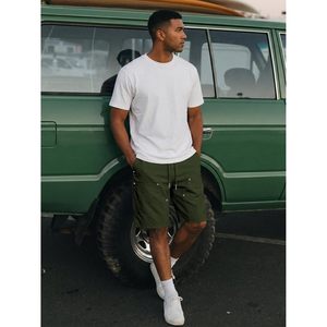 Pantalones Cortos de Trabajo para Hombre FOXA, Estilo Carpintero, Largos hasta la Rodilla, de Lona, con Cordón Ajustable, Bolsillos, Transpirables, Casuales, Estilo Urbano - Product Image 2