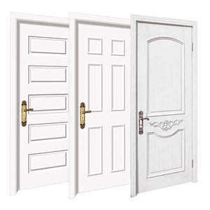 Puertas interiores de madera maciza de diseño moderno con marco de aislamiento acústico Venta directa de fábrica Estándar internacional - Product Image 4