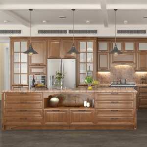 Los gabinetes de cocina para el hogar de estilo clásico de lujo brindan gabinetes personalizados de diseño gratuito Muebles de cocina - Product Image 1