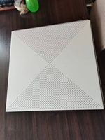 Paneles de Techo de Aluminio Perforado Blancos de Aleación de Aluminio Completa de 600*600 mm (2*2 Pies) para Interiores