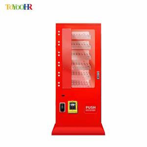 Máquinas expendedoras pequeñas que funcionan con monedas para almohadillas sanitarias 5 selecciones con frente de vidrio que aceptan pagos con monedas y tarjetas de crédito QR - Product Image 2