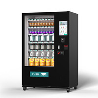 Distributeur automatique de snacks tunisien pour boissons froides, acceptant les cartes de crédit et les paiements par code QR