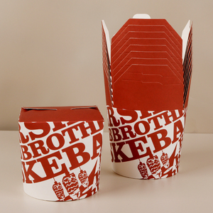 Échantillon Gratuit Boîte à Nouilles en Carton Qualité Alimentaire Personnalisable avec Logo Pelliculage Mat Étanche Écologique Recyclable pour Sushi - Product Image 2