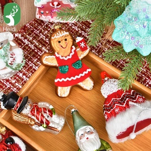 DIY <b>Gingerbread</b> <b>Man</b> Pendant for Christmas Tree <b>Decoration</b> Props for Shop Scene Layout Enhance Festive Atmosphere - Product Image 2
