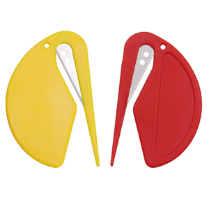 Mini abrecartas de plástico Abridor de sobres Cortador de papeles de seguridad - Product Image 3