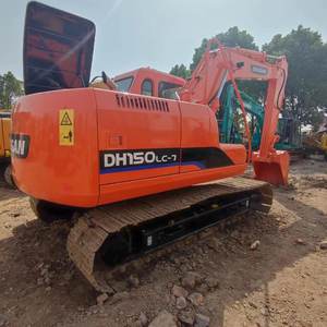 Excavatrice hydraulique d'occasion Doosan DH150LC-7, poids en marche 15 tonnes, poids de la machine 14000 kg, moteur Doosan, engrenages à faible entretien - Product Image 4