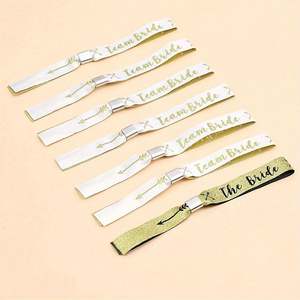 Bracelets en tissu polyester populaires pour événements et fêtes, avec logo personnalisé et fermeture à pression - Product Image 5