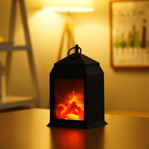 Nouvelle simulation transfrontalière de LED flamme de carbone rétro cheminée lampe à vent ménage ornements décoratifs de Noël usine spo - Product Image 4