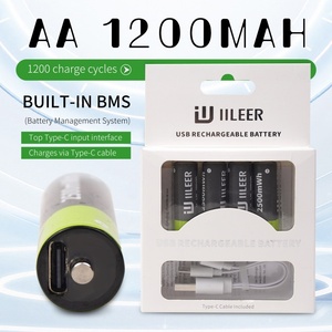 IILEER 锂电池 AA 1.5V 1200mAh 高性能快充玩具用充电电池 美国仓库有货 - Product Image 2
