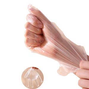 Máscara de manos desechable al por mayor y cubierta de máscara de pie con pegatinas fijas Material PE DIY pies SPA cubierta cuidado de manos guantes talla única - Product Image 6