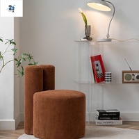 Tabouret de coiffeuse rotatif multifonctionnel de style Instagram, minimaliste moderne, avec dossier, luxe léger, pour chambre à coucher, mignon et élégant