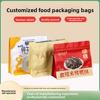 Sachets Doypack autoportants à huit soudures, imprimés en couleur, en nouveau matériau, pour emballage de café de supermarché, pour petit-déjeuner nutritif