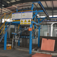 Línea de Producción Continua de Varillas de Cobre, Máquina de Colada Continua Ascendente de Varillas de Cobre de 8 mm con Servomotor