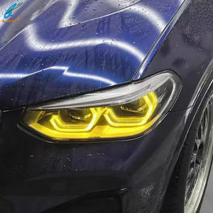 B-deals amarillo limón ojos dorados para <span class=keywords><strong>BMW</strong></span> X3 X4M G01 G03 G08 F98 F97 IX3 17-21 DRL LED faro Angel Eyes accesorios de luz de coche - Product Image 2