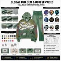 Ensemble de survêtement à capuche et pantalon de jogging imprimé motif tribal, fermeture éclair intégrale, jersey délavé à l'acide, style graffiti vintage streetwear urbain oversize