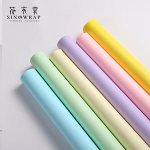 Papel <span class=keywords><strong>de</strong></span> Envolver Flores <span class=keywords><strong>de</strong></span> Color Sólido SINOWRAP, Papel para Envolver Flores Multicolor, Suministros para Floristas, Envoltura para Ramos al por Mayor - Product Image 2