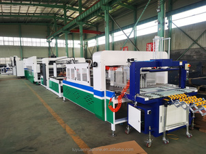 Carton sóng 4 màu sắc flexo carton in khía chết máy cắt gluer strapper dòng liên kết cho bìa làm - Product Image 5