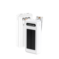 Banco de Energía Solar de 22.5w con Panel Solar de 30000mah para Teléfono, Banco de Energía Portátil de Alta Capacidad de 30000 Mah para Cargador de iPhone, Nuevo