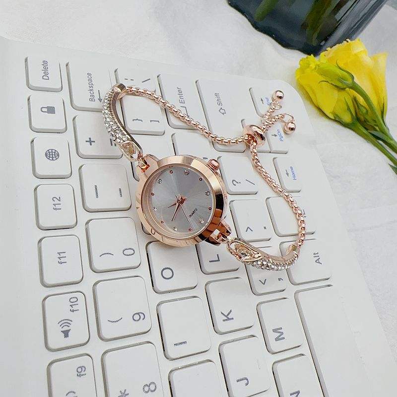 Orologio alla moda da donna in oro rosa di lusso di marca superiore  orologio romantico da donna Ultra sottile orologio al quarzo da donna con 