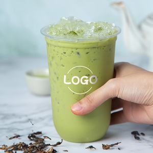 LOKYO leche té jugo Moca taza transparente diseño personalizado logotipo 16oz plástico <span class=keywords><strong>boba</strong></span> tazas y tapas de cúpula - Product Image 2