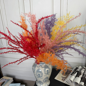 Bouquet de fleurs artificielles Jinxi, fleurs en soie, violet, jaune, rouge, rose, pour la décoration de mariage et de la maison - Product Image 1
