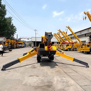 8 टन <span class=keywords><strong>10</strong></span> टन 12 टन मिनी मकड़ी क्रॉलर क्रेन टेलीस्कोपिक बूम भारी उठाने कॉम्पैक्ट क्रॉलर क्रेन - Product Image 2