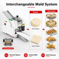 Machine Commerciale de Fabrication de Cuirs de Gyoza Faits Main, Presse à Peaux de Raviolis Japonais pour Restaurant, Haute Vitesse 3600-4200 Pièces/Heure