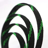Manchon tressé extensible en PET multicolores Deem pour la gestion des câbles