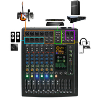 MDF16 Table de mixage professionnelle audio numérique 16 canaux pour DJ avec 99 effets de réverbération intégrés Connectivité USB Système de sonorisation le plus vendu