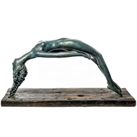Statue de fille nue sexy en bronze grandeur nature, statue de femme nue en bronze à vendre