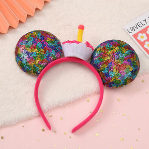 A405 Sombrero de cumpleaños de <span class=keywords><strong>Mickey</strong></span> Sheng Decoración de pasteles Diseño de escena Niña Niños <span class=keywords><strong>Primer</strong></span> año Princesa Internet Fiesta roja Sombreros - Product Image 2