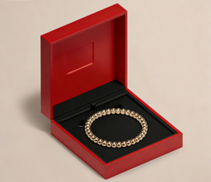 Logo personnalisé pour boîte à bagues et boîte d'emballage de bijoux en cuir PU violet haut de gamme - Product Image 5