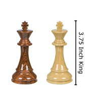 Jeu d'échecs en bois en gros de haute qualité avec pièces de dragon King Pawns Knight et boîte de rangement pour grand tournoi ou enfants