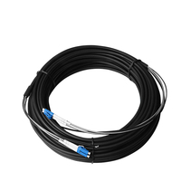 Cable Fibra Táctico A2 Monomodo LC UPC A LC UPC Exterior Negro 5.0mm 7.0mm LSZH Cable FTTA