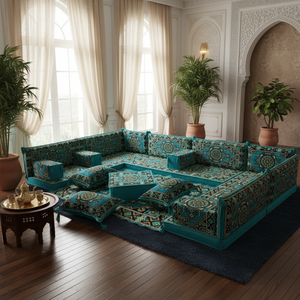 Asientos de piso árabe Sofá de piso árabe Piso de asiento Árabe | 19 piezas, 28 bailes con esponja - Product Image 3