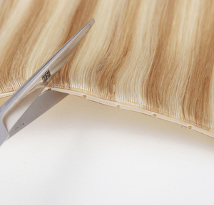 Extensions de cheveux invisibles haute densité en trame papillon, gris brun <span class=keywords><strong>foncé</strong></span>, double tirage, cheveux humains vierges chinois pour la perte de cheveux - Product Image 5