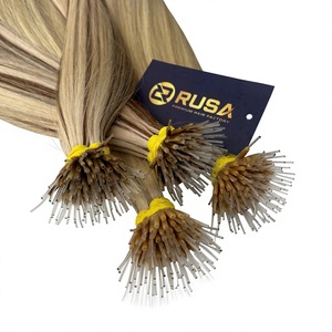 ต่อผมแท้ RUSA แบบปลายผมยืดหยุ่น ใช้ผมเวียดนามแท้ ปลายหนา สีพีอาโน เนื้อผมตรง - Product Image 1