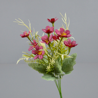 Buket bunga buatan kualitas tinggi, bunga dekorasi pernikahan realistis Hydrangea sentuhan asli