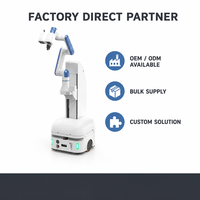 Robot mobile collaboratif Nova23kg AGV à 6 axes avec bras PLC, solutions OEM personnalisées pour l'automatisation d'usine et la manutention de l'acier inoxydable