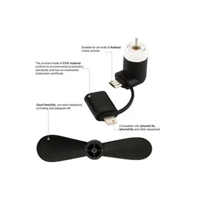 OEM Travel portatile pieghevole ventola di raffreddamento cellulare USB rimovibile Mini dispositivo di raffreddamento gadget ventola per iPhone Android tipo-c Micro