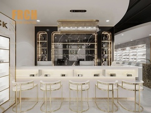 Mostrador Pequeño de Madera <span class=keywords><strong>para</strong></span> Recepción, Estación de Recepción Moderna <span class=keywords><strong>para</strong></span> Salón de Belleza - Product Image 2