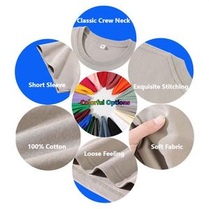 Camiseta corta en blanco 100% algodón 180 Gsm camisas para hombres publicidad de negocios personalizada camisetas de trabajo promocionales camiseta bordada - Product Image 3