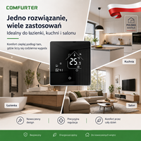Nouveau thermostat intelligent Tuya Wifi pour chauffage au sol, contrôleur de température ambiante pour système de chauffage par le sol