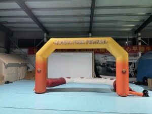強化PVC製気密式インフレータブルアーチ広告用インフレータブル（26フィート）、屋外イベント入口出口用電動エアポンプ付き - Product Image 6