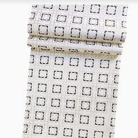 Papier peint traditionnel imperméable non tissé à rayures et à carreaux, autocollant, pour la maison, l'hôtel, le centre commercial
