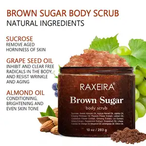 Vente de gros Exfoliant pour soin de la peau Corps Exfoliant au sucre Marque privée Exfoliant naturel biologique pour le corps à la cassonade - Product Image 2