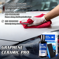 Recubrimiento Cerámico de Grafeno 12H, Protección Nano Hidrofóbica para Pintura de Automóviles, Recubrimiento Líquido Nano Antiarañazos con Brillo, Detallado de Automóviles