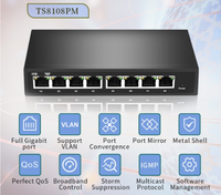 Commutateur PoE passif non géré 8 ports Gigabit 24V 48V pour VoIP, WAP, antenne et routeur Wi-Fi - Vente en gros usine